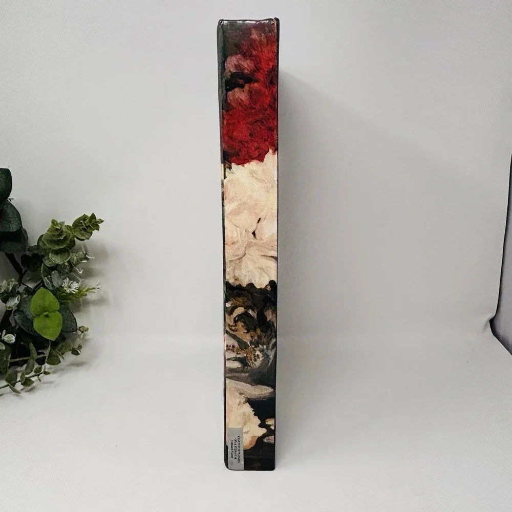 Vintage Manet Vase‎ with Peonies Stationery Box Set Writing Paper Desk Organizer